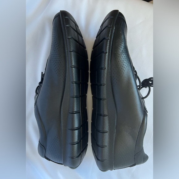 Ecco Women’s Shoes Lace up Flats Size 6 Color black - Picture 5 of 10